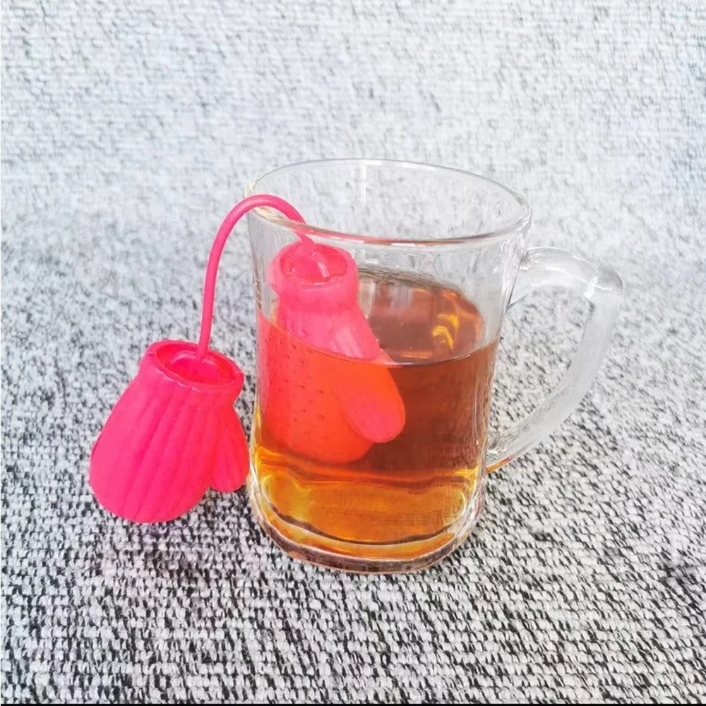 Creative Glove Shaped Mini Tea Strainer Silicone Tea Drain